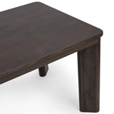 Ledro Dining Table, Dark Brown-Furniture - Dining-High Fashion Home