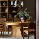 Leif Round extension Dining Table, Aged Natural by Four Hands-Furniture - Dining-High Fashion Home