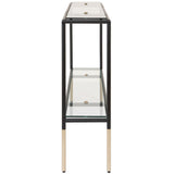 Leigh Console Table, Black-Furniture - Accent Tables-High Fashion Home