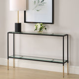 Leigh Console Table, Black-Furniture - Accent Tables-High Fashion Home