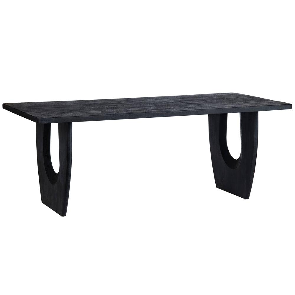 Lennox Dining Table, Black-Furniture - Dining-High Fashion Home