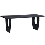 Lennox Dining Table, Black-Furniture - Dining-High Fashion Home