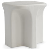 Lennox Outdoor Side Table, Chalky White-Furniture - Outdoor-High Fashion Home