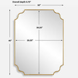 Lennyn Mirror, Gold-Accessories-High Fashion Home