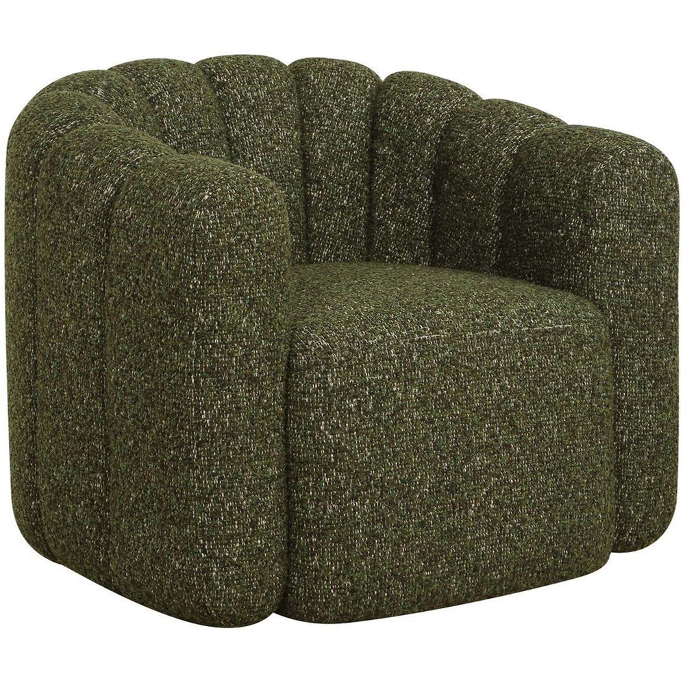 Lenoir Swivel Chair, Moss Green-Furniture - Chairs-High Fashion Home