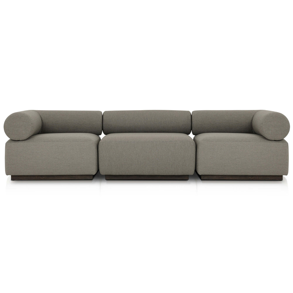 Lenox 3 Piece Outdoor Sectional, Alessi Fawn by Four Hands