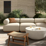 Lenox 3 Piece Outdoor Sectional, Alessi Linen