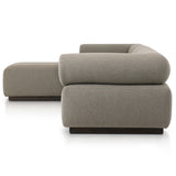 Lenox 4 Piece Outdoor Sectional w/Ottoman, Alessi Fawn