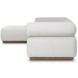 Lenox 4 Piece Outdoor Sectional w/Ottoman, Alessi Linen