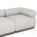 Lenox 4 Piece Outdoor Sectional w/Ottoman, Alessi Linen