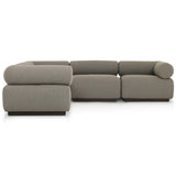 Lenox 5 Piece Outdoor Sectional, Alessi Fawn