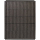 Leo 5-Drawer Dresser, Smoked Black by Four Hands-Furniture - Bedroom-High Fashion Home