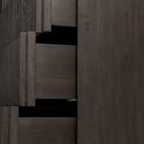 Leo 5-Drawer Dresser, Smoked Black by Four Hands-Furniture - Bedroom-High Fashion Home