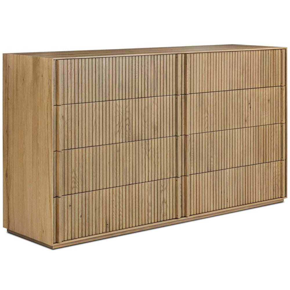 Leo 8 Drawer Dresser, Rustic Light Natural by Four Hands