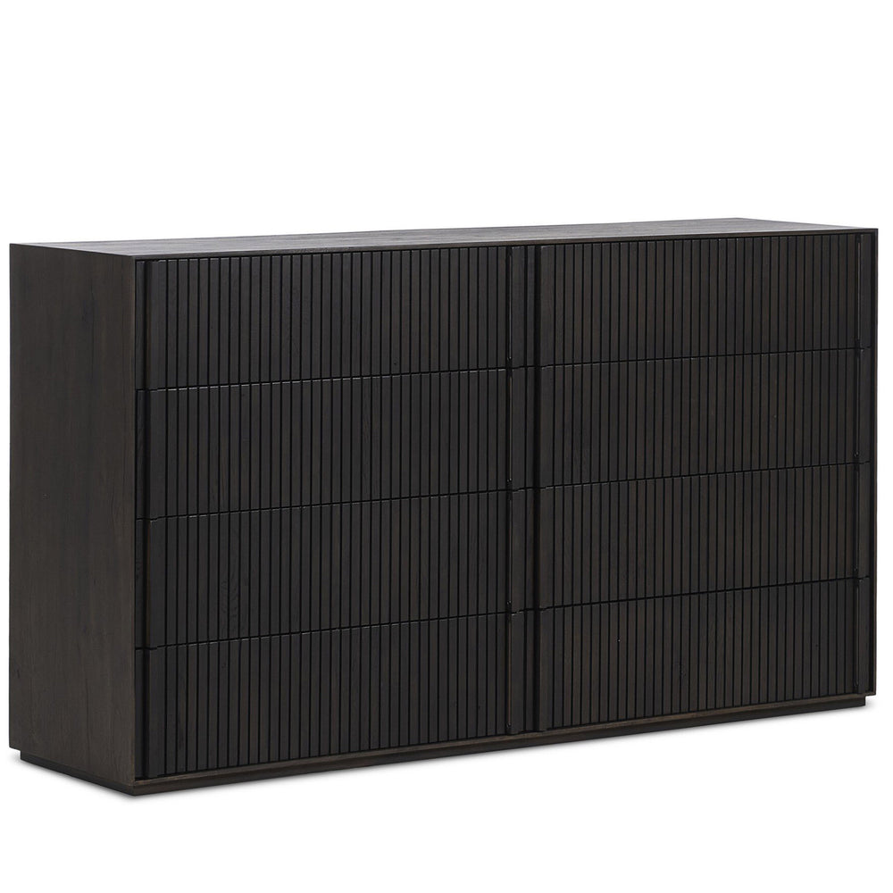 Leo 8 Drawer Dresser, Smoked Black by Four Hands-Furniture - Bedroom-High Fashion Home