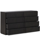 Leo 8 Drawer Dresser, Smoked Black by Four Hands-Furniture - Bedroom-High Fashion Home