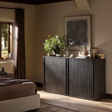 Leo 8 Drawer Dresser, Smoked Black by Four Hands-Furniture - Bedroom-High Fashion Home