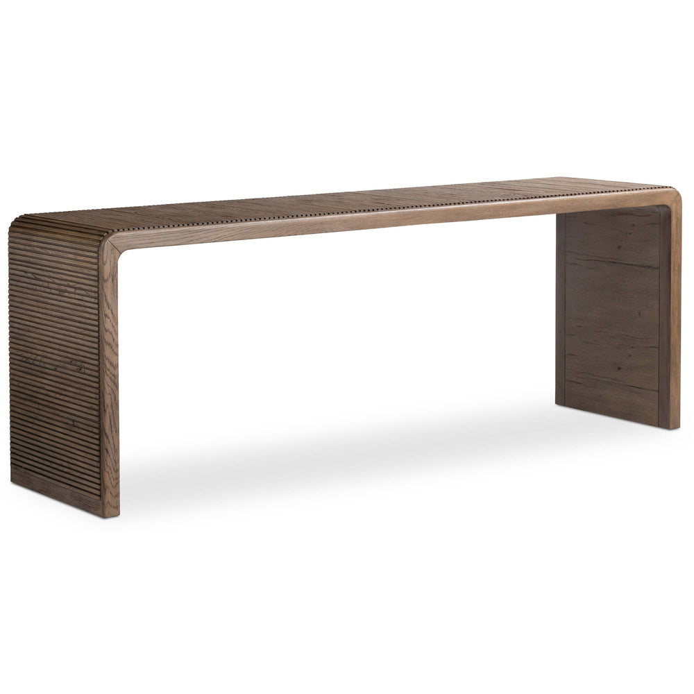 Leo Console Table, Rustic Grey