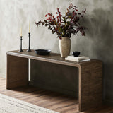 Leo Console Table, Rustic Grey by Four Hands