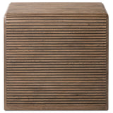 Leo End Table, Rustic Grey