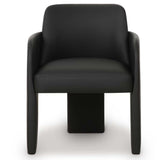 Leo Performance Vegan Leather Dining Chair, Black-Furniture - Dining-High Fashion Home
