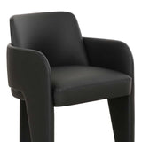 Leo Performance Vegan Leather Dining Chair, Black-Furniture - Dining-High Fashion Home