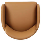 Leo Performance Vegan Leather Dining Chair, Tan-Furniture - Dining-High Fashion Home