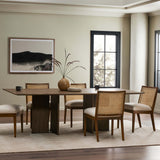 Leo Rectangular Dining Table, Rustic Grey by Four Hands