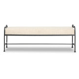 Leona Bench, Yuma Cream by Four Hands-Furniture - Benches-High Fashion Home