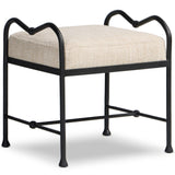 Leona Accent Stool, Yuma Cream by Four Hands-Furniture - Benches-High Fashion Home