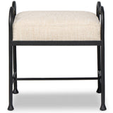 Leona Accent Stool, Yuma Cream by Four Hands-Furniture - Benches-High Fashion Home