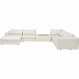 Leone Sectional, Identify Ivory-Furniture - Sofas-High Fashion Home