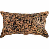 Leopard Hide Lumbar pillow, Camel/Black