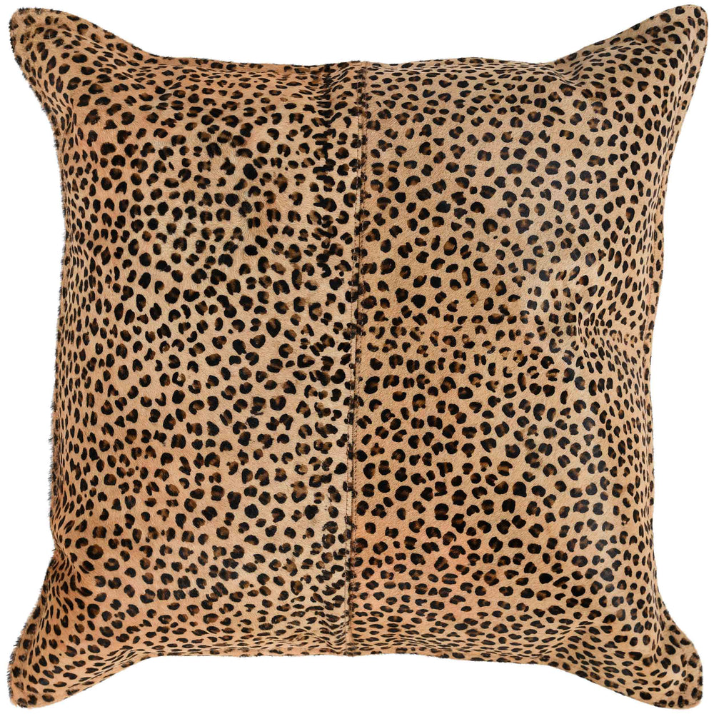Leopard Hide pillow, Camel/Black