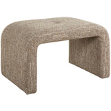 Leora Small Bench, Beige-Furniture - Benches-High Fashion Home