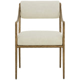 Leticia Dining Arm Chair, Geralt Linen-Furniture - Dining-High Fashion Home