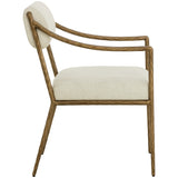 Leticia Dining Arm Chair, Geralt Linen-Furniture - Dining-High Fashion Home