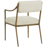 Leticia Dining Arm Chair, Geralt Linen-Furniture - Dining-High Fashion Home