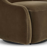 Levi Swivel Chair, Surrey Olive by Four Hands-Furniture - Chairs-High Fashion Home