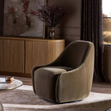 Levi Swivel Chair, Surrey Olive by Four Hands-Furniture - Chairs-High Fashion Home