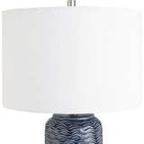 Leya Table Lamp, Blue-Lighting-High Fashion Home