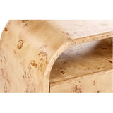 Archway Marble Drink Table, Brown