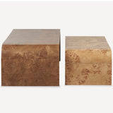 Liam Coffee Table Set of 2, Burl