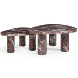 Libby Nesting Coffee Table Set, Red Lavento