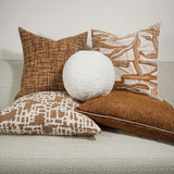 Knubby Pillow, Copper-Accessories-High Fashion Home
