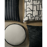 Yasmeen Pillow, Beige/Black