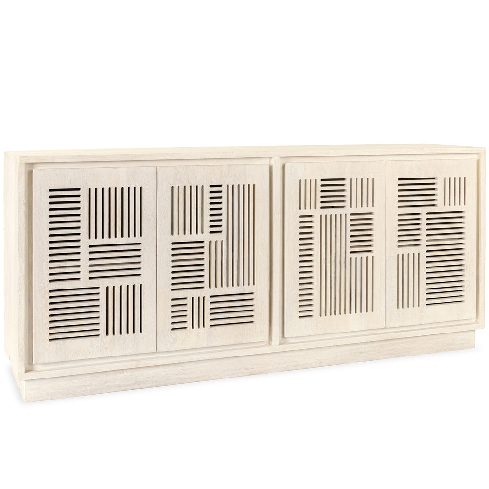 Lila 4 Door Buffet, Whitewash