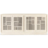 Lila 4 Door Buffet, Whitewash