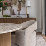 Lilith Gliding Dining Chair, Joyce Sand, Set of 2