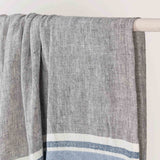 Lima Throw, Capri Blue/Dark Gray